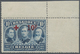** Belgien: 1918, Rotes Kreuz, 10+10 Fr, Außergewöhnlich Schöne Postfrische Bogenecke Rechts Oben (C.O.B. 1.960,- - Other & Unclassified
