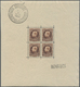 ** Belgien: 1924, Internationale Briefmarkenausstellung Brüssel: Albert I. (Typ Montenez) 5 Fr. Rotbraun Auf Sämi - Autres & Non Classés
