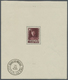 ** Belgien: 1931, Brussels Philatelic Exhibition, Souvenir Sheet, Unmounted Mint With Postmark At Lower Left Marg - Autres & Non Classés