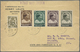 Belgien: 1936, 10 C, 35 C, 50 C And 70 C Anti-tuberculosis Stamps Together With 10 C Definitive Stamp On First - Autres & Non Classés