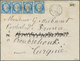 Br Bulgarien: 1874, EXTREMELY RARE FRENCH INCOMING MAIL: Envelope Bearing France Ceres 4x 25 C Blue All Tied By N - Lettres & Documents