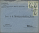 Br Bulgarien: 1911, 3x 5 St. Zar Ferdinand (eine Marke Kl. Eckfehler, Umschlag Oben Öffnungsmängel) Auf Portofrei - Lettres & Documents