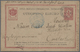GA Bulgarien - Stempel: 1889, 10 St. Red Postal Stationery Tied By Railway Cancellation To Turkey With Blue All A - Autres & Non Classés
