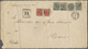 Br Dänemark: 1884, Einschreiben Der 4. (!) Gewichtsstufe Von Kopenhagen Nach Rom. Umschlag 24x13,5 Cm, Leichte Be - Lettres & Documents