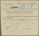 Dänemark: 1913, Deutsche Wert-Paketkarte Mit Germania 4x 15 Pf. Und 80 Pf Von Leipzig 27.7.17 über Fredericia - Lettres & Documents