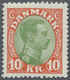 ** Dänemark: 1927, 10 Kronen König Christian X. Als Postfrischer Einzelwert. Michel 600,- € - Covers & Documents