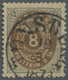 O Dänemark - Stempel: "TÖNSBERG 12.3.1873", Norwegian Cds. Clear On 8 Sk. Brown And Grey, Fine, Rare (Facit 23 B - Machines à Affranchir (EMA)