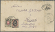 Br Estland: 1882. Envelope (folds,stains) Addressed To Dorpat, Estonia Bearing Russia Yvert 18, 2k Blacklrose And - Estonia