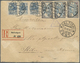 Br Estland: 1919/1922, Three Covers And One Souvenier Postcard With Local Postmaster Perforation Stamps From PAID - Estonia