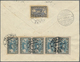 Br Estland: 1923, Flugpostmarken, 11 Stück Auf Einschreibe-Flugbrief Von "TALLINN 22 7 24 * D * EESTI" Nach Helsi - Estonie