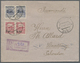 Br Estland: 1920, "1 Mk." On 35 P Carmine + "2 Mk." On 70 P Violet In Pairs With PRIVATE POSTMASTER PERFORATION O - Estonie