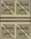 ** Estland: 1923, 5 M. Flugpostmarke 'Doppeldecker' Mit Schwarzem Überdruck '10 Marka/ 1923' Im Zwischensteg-Vier - Estonia