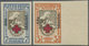 ** Estland: 1923, Wohlfahrtsausgabe 'Rotes Kreuz' 2½ M Und 7 M Mit Aufdruck 'Aita Hädalist', GESCHNITTEN, Postfri - Estonie