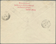 Estland: 1924, Triangular Airmail-stamps 5 M To 45 M + Supplement Stamps On First-Day-Envelope(!) Sent Registe - Estonie