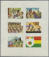 Delcampe - ** Thematik: Pfadfinder / Boy Scouts: 1969, SCOUTS IN GUINEA - 8 Items; Progressive Plate Proofs For The Souvenir Sheet, - Other & Unclassified
