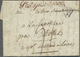 Br Frankreich - Vorphilatelie: 1798, POSTES PRÈS LES ANC., Manuscript Type Red Single-line Along With Triangular - 1792-1815: Départements Conquis
