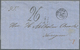 Br Frankreich - Vorphilatelie: DUNKERQUE 27 FEVR 1863 Und Seltener Franz. Tax-Stempel "26" Auf Pracht-Faltbrief ü - 1792-1815: Conquered Departments
