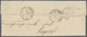 Br Frankreich: 1857, 10c. Bistre "Empire Nd" On Local Lettersheet From Paris, Oblit. By Etoile And C.d.s. "PARIS - Used Stamps