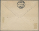 Br Frankreich: 1895, 20c. Empire Nd., ESSAY In Slate, Horiz. Pair Postally Used On Registered Cover From "PARIS G - Oblitérés