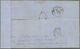 Br Frankreich: 1864, 40 C Orange Napoleon Together With Red "AFFR. INSUFF. 16" On Insufficiently Franked Folded L - Oblitérés