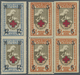 **/* Thematik: Rotes Kreuz / Red Cross: 1926, Estland. Lot Rot-Kreuz-Marken "Schwester Pflegt Verwundeten" Überdruckausg - Red Cross