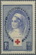 ** Thematik: Rotes Kreuz / Red Cross: 1939, France. Non Issued 90c+35c Red Cross With COLOR VARIATION: Black And Ultrama - Red Cross