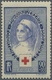 ** Thematik: Rotes Kreuz / Red Cross: 1939, France. Non Issued 90c+35c Red Cross With COLOR VARIATION: Black And Ultrama - Rotes Kreuz