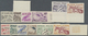 ** Thematik: Sport / Sport: 1953, France. Definitive Sport. Lot Of 1 Imperforate Set And 3 Different Color Proof Sets. S - Other & Unclassified