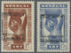 ** Frankreich - Militärpostmarken: 1 Fr. Und 1.75 Fr. Senegal Mit Aufdruck "Par Avion Batiment Del Ligne Richelie - Military Airmail