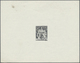 (*) Frankreich - Telegrafenmarken: 1885 (ca.), Telegraph Stamp 100 Fr. Proof In Black On Thin Paper Without Gum, S - Telegrafi E Telefoni