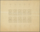 **/* Frankreich - Befreiungskomitee Algier: 1943, 1.50fr. + 98.50fr., Mini Sheet Of Ten Stamps, Mint O.g., Slightly - Autres & Non Classés