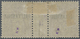 * Französische Post In Ägypten - Alexandria: 1899. Horizontal Gutter Pair Sage 5fr Lilac Bearing #9. Unused. 189 - Autres & Non Classés