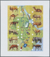 Delcampe - ** Thematik: Tiere, Fauna / Animals, Fauna: 1970, Burundi, 8 Items, Progressive Plate Proof For The Miniature Sheet Of 1 - Other & Unclassified