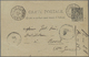 GA Französische Post In Ägypten - Port Said: 1895. French Type Sage Postal Stationery Card 10c Black Written From - Autres & Non Classés