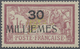 * Französische Post In Ägypten - Port Said: 1921, Local Overprint, 30m. On 1fr. Red/olive, Fresh Colour, Well Pe - Other & Unclassified