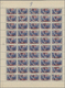 ** Französische Post In Der Levante: 1942, 2.50fr. On 12½pi. Ultramarine, Complete Sheet Of 50 Stamps, Unmounted - Autres & Non Classés
