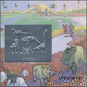Delcampe - ** Thematik: Tiere-Dinosaurier / Animals-dinosaur: 1993, Dinosaur GOLD And SILVER Miniature Sheets Set Of Four, Two Sets - Prehistorics