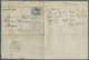 Br Frankreich - Ballonpost: 1870, 20 C Napoleon, Tied By "etoile Chiffree" Along With Cds PARIS SENAT, 7.OCT.70, - 1960-.... Lettres & Documents