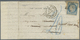 Br Frankreich - Ballonpost: 1870, 20 C. Ceres Blau Auf Ballon Monte Brief, Inhalt Gefaltete Zeitung "La Dépeche B - 1960-.... Lettres & Documents