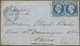 Br Frankreich - Militärpost / Feldpost: 1854, Protection Force ROME - "25" Tax Handstamp On Folded Letter To Fran - Army Postmarks (before 1900)