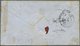 Br Frankreich - Militärpost / Feldpost: 1854, Protection Force ROME - "25" Tax Handstamp On Folded Letter To Fran - Army Postmarks (before 1900)