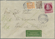 Br Berlin - Postschnelldienst: 1952, PSD-Brief 80 Pfennig Mit 40 Pfennig Glocke Rechts, Dazu 15 Und 25 - Covers & Documents