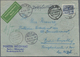 Br Berlin - Postschnelldienst: 1950, Schnelldienstbrief 80 Pfennig Bauten I Als EF Ab Halensee 1 29.8.5 - Storia Postale