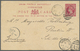 GA Gibraltar - Ganzsachen: 1888/1895, Two Stat. Postcards QV 1d. Carmine Commercially Used From RABAT (11.8.88) T - Gibraltar