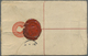 GA Gibraltar - Ganzsachen: 1891. Registered Postal Stationery Envelope 20 Centimes Orange (small Tears, Creases A - Gibraltar