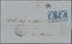 Br Griechenland: 1871, Faltbrief Mit Voll- Bis Breitrandigem Prachtpaar 20 Lepta Großer Hermeskopf Entwertet Mit - Lettres & Documents
