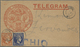 Br Griechenland: 1875, Hermes Head 10 L. Red-orange And 20 L. Deep Blue, Tied By Cds. "SYROS....81(?)" To Local - Covers & Documents