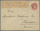 GA Griechenland: 1895. Ganzsachen-Umschlag 20  Lepta Hermes Im Oval. Zusatzfrankatur Vollrandiger,  Waagerechter - Covers & Documents