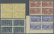 ** Griechenland: 1896, Olympic Games, Complete Set In Mint Never Hinged MNH Blocks-4, Mostly Margin Or Corner Mar - Covers & Documents