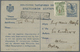 GA Griechenland: 1918. Entire Card 5 L Uprated To Italy. Paper Remnants On The Reverse. - Covers & Documents